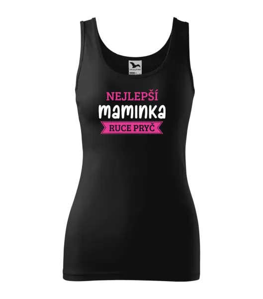 Dámské tílko Nejlepší maminka, ruce pryč