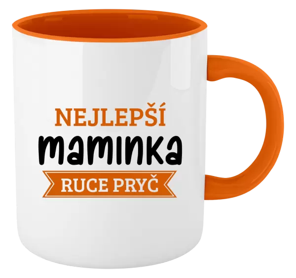 Hrnek Nejlepší maminka, ruce pryč