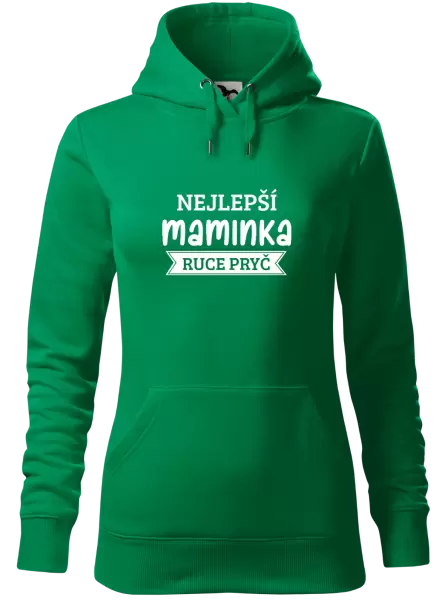 Dámská mikina Nejlepší maminka, ruce pryč