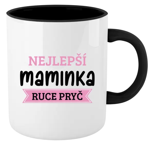 Hrnek Nejlepší maminka, ruce pryč