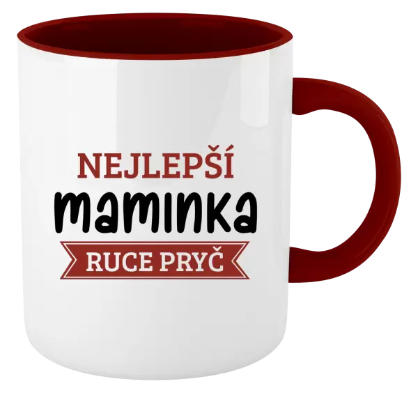 Hrnek Nejlepší maminka, ruce pryč
