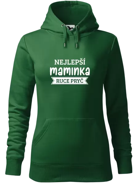 Dámská mikina Nejlepší maminka, ruce pryč