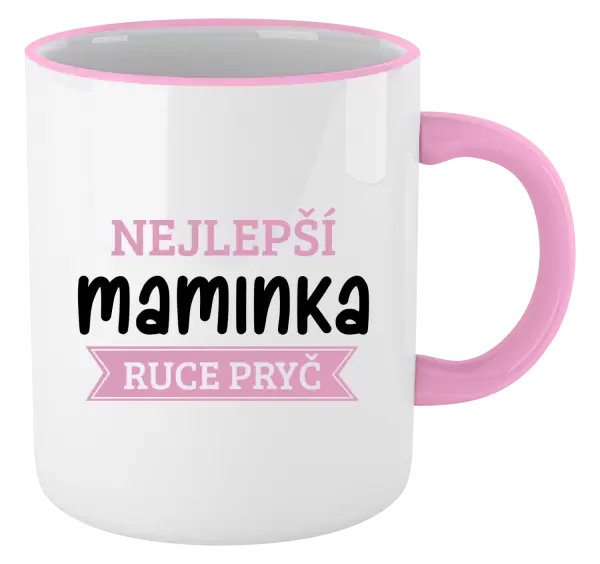 Hrnek Nejlepší maminka, ruce pryč
