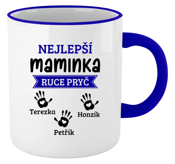 Hrnek Nejlepší maminka, ruce pryč - 3 děti