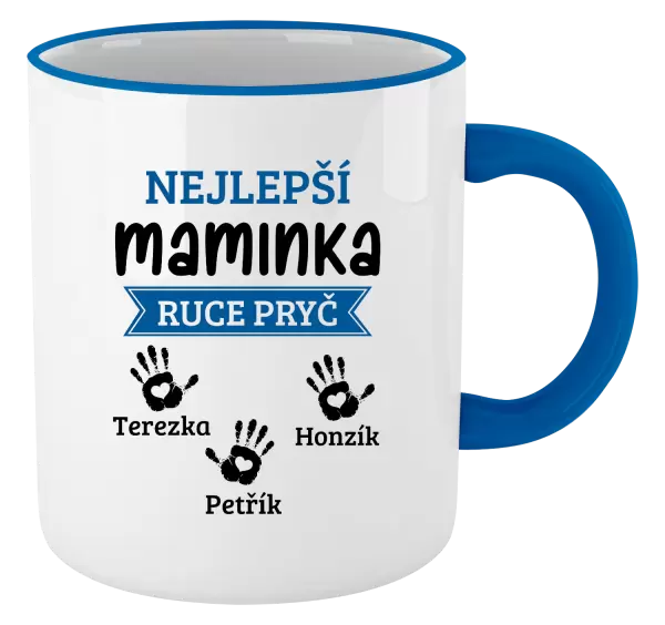 Hrnek Nejlepší maminka, ruce pryč - 3 děti