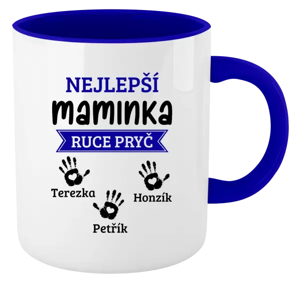 Hrnek Nejlepší maminka, ruce pryč - 3 děti