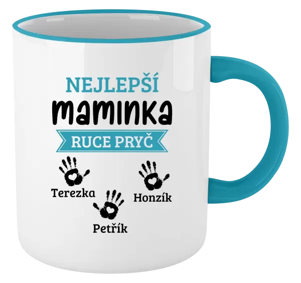 Hrnek Nejlepší maminka, ruce pryč - 3 děti