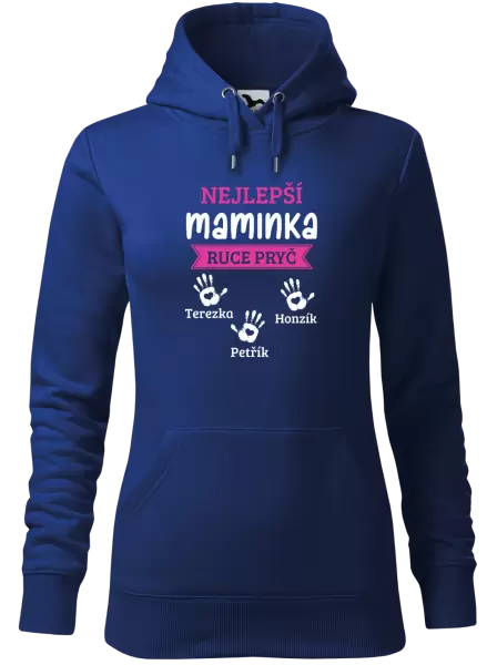 Dámská mikina Nejlepší maminka, ruce pryč - 3 děti