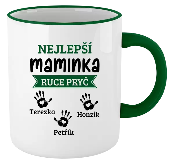 Hrnek Nejlepší maminka, ruce pryč - 3 děti