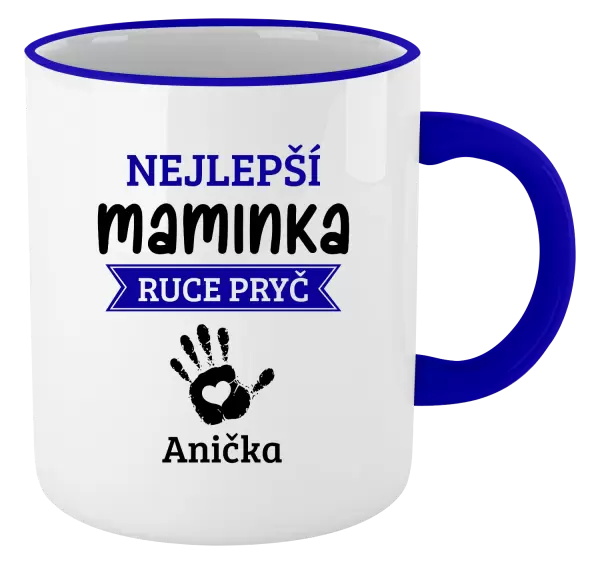 Hrnek Nejlepší maminka, ruce pryč - 1 dítě