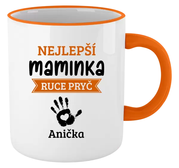Hrnek Nejlepší maminka, ruce pryč - 1 dítě