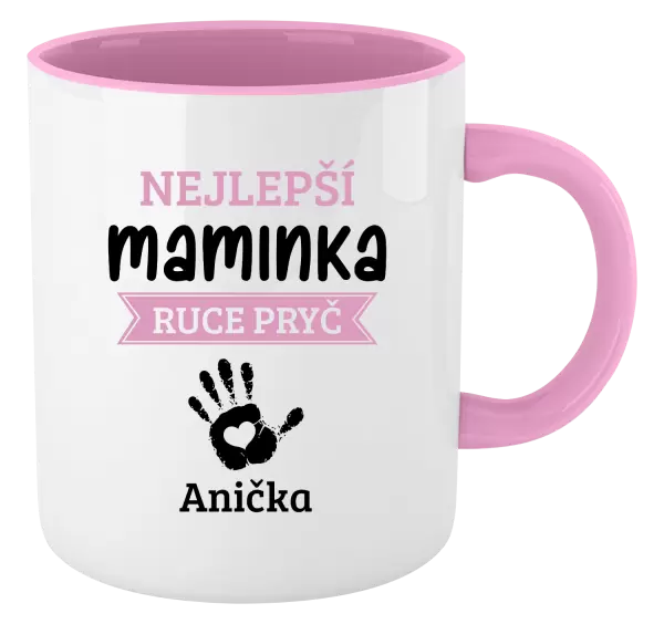 Hrnek Nejlepší maminka, ruce pryč - 1 dítě