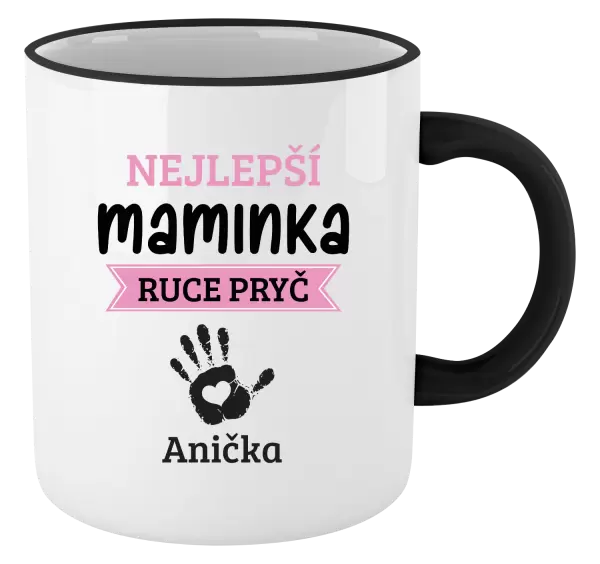 Hrnek Nejlepší maminka, ruce pryč - 1 dítě