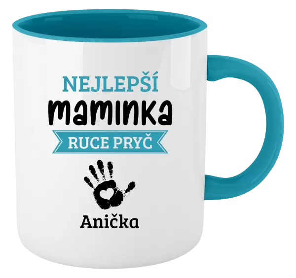Hrnek Nejlepší maminka, ruce pryč - 1 dítě