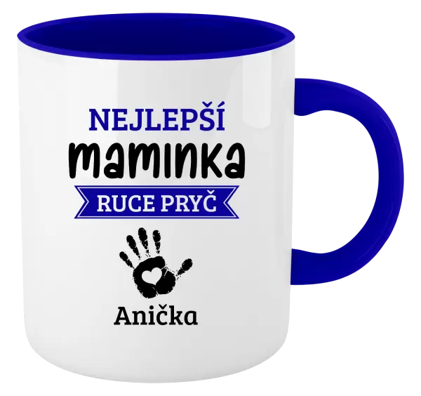 Hrnek Nejlepší maminka, ruce pryč - 1 dítě