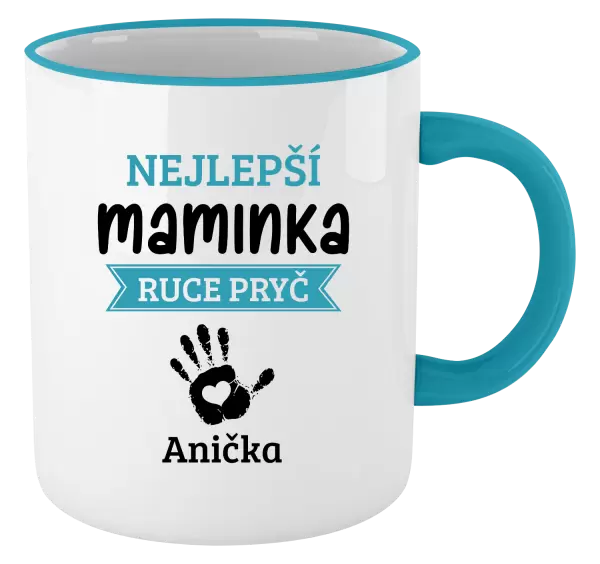 Hrnek Nejlepší maminka, ruce pryč - 1 dítě