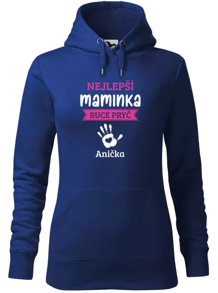 Dámská mikina Nejlepší maminka, ruce pryč - 1 dítě