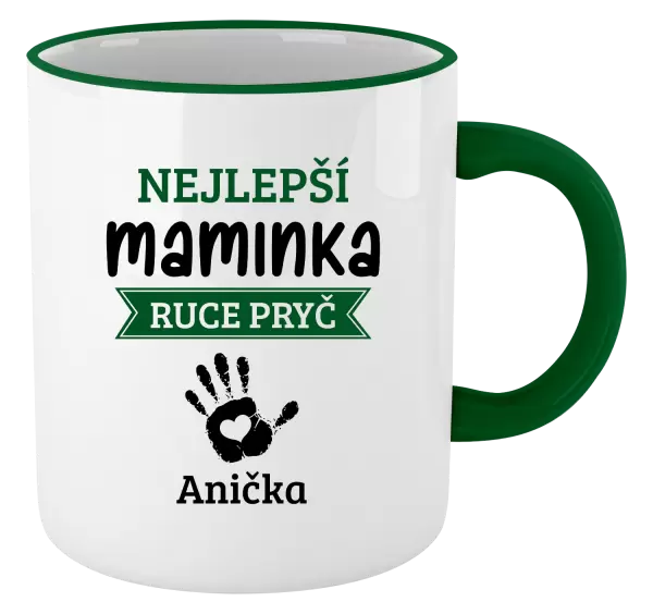 Hrnek Nejlepší maminka, ruce pryč - 1 dítě