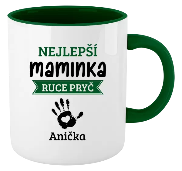 Hrnek Nejlepší maminka, ruce pryč - 1 dítě