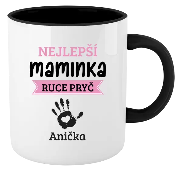 Hrnek Nejlepší maminka, ruce pryč - 1 dítě
