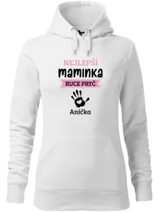 Dámská mikina Nejlepší maminka, ruce pryč - 1 dítě