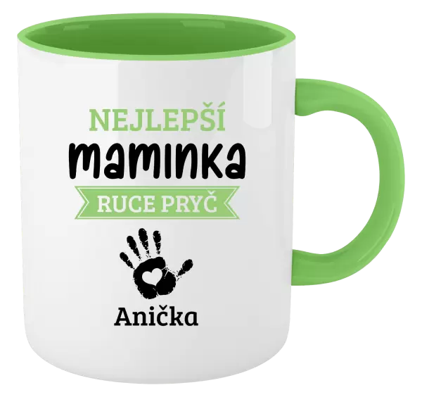 Hrnek Nejlepší maminka, ruce pryč - 1 dítě