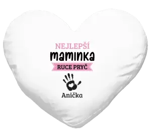 Polštář Nejlepší maminka, ruce pryč - 1 dítě
