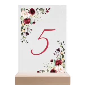 Papírové číslo stolu VIVY