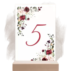 Plexi číslo stolu VIVY