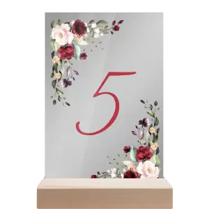 Plexi číslo stolu VIVY