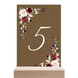 Papírové číslo stolu VIVY