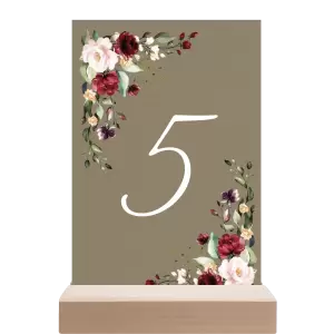 Papírové číslo stolu VIVY