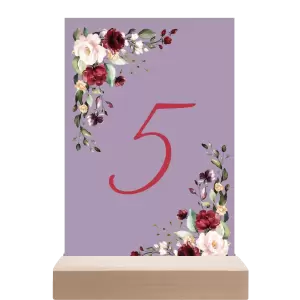 Papírové číslo stolu VIVY