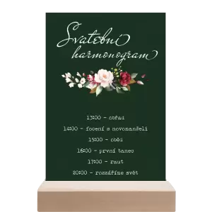 Papírový harmonogram VIVY