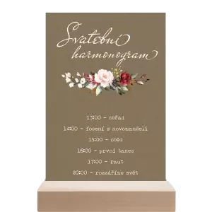 Papírový harmonogram VIVY