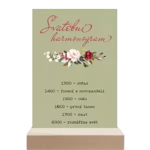 Papírový harmonogram VIVY