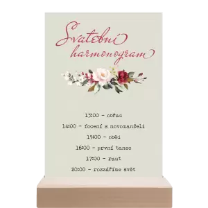 Papírový harmonogram VIVY