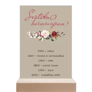 Papírový harmonogram VIVY