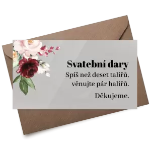 Plexi kartička dary RASY