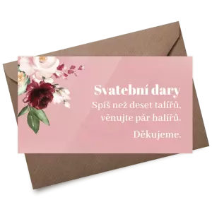 Plexi kartička dary RASY