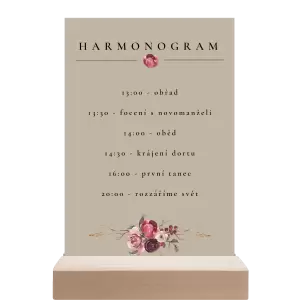 Papírový harmonogram RASY