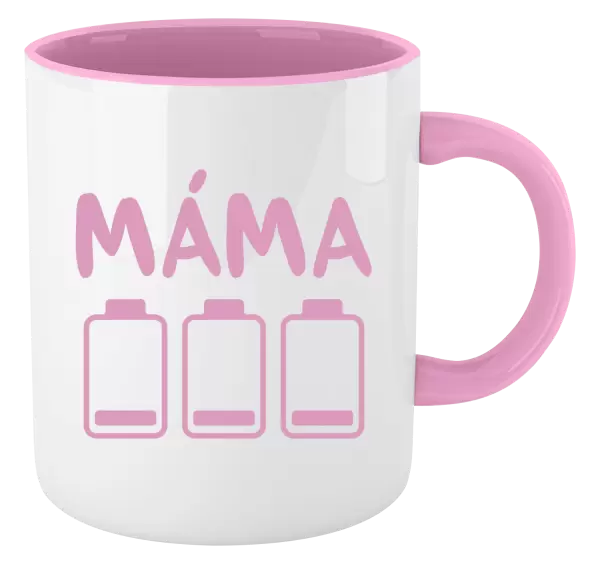 Hrnek Máma - vybité baterky