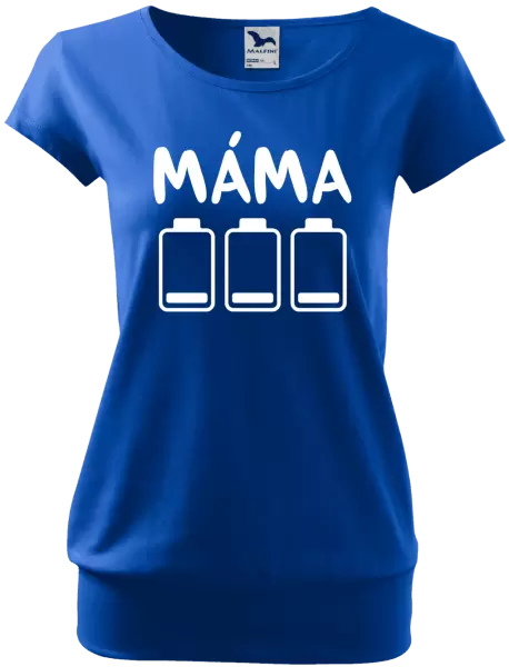 Dámské tričko Máma - vybité baterky