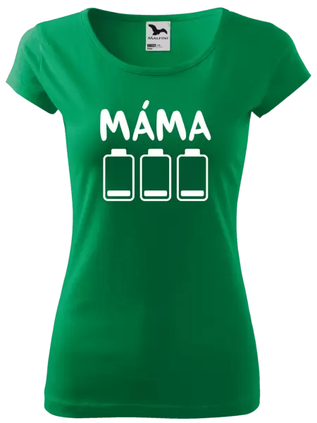 Dámské tričko Máma - vybité baterky