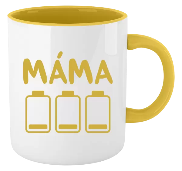 Hrnek Máma - vybité baterky