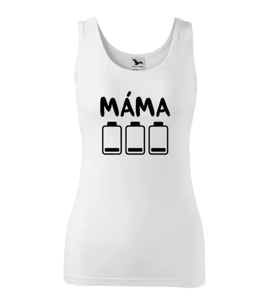 Dámské tílko Máma - vybité baterky