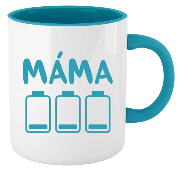 Hrnek Máma - vybité baterky