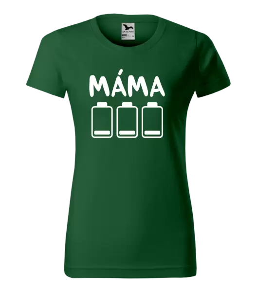 Dámské tričko Máma - vybité baterky