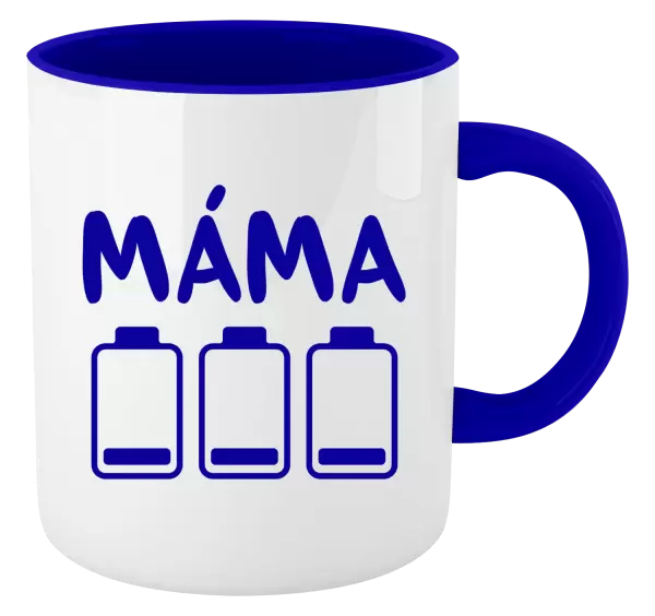 Hrnek Máma - vybité baterky