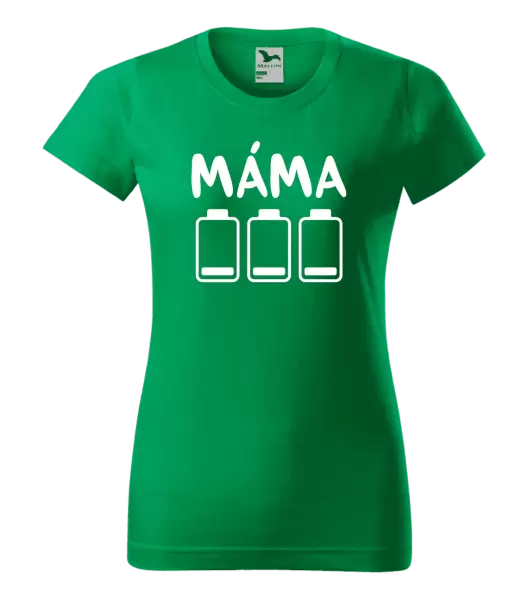 Dámské tričko Máma - vybité baterky